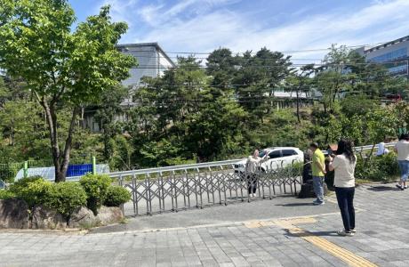 안전펜스 설치(출입구)